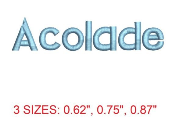 Acolade Font: Elegant Holiday Embroidery for Handmade Gifts