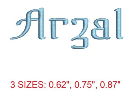 Arzal Embroidery Font: Elegant Seasonal Lettering