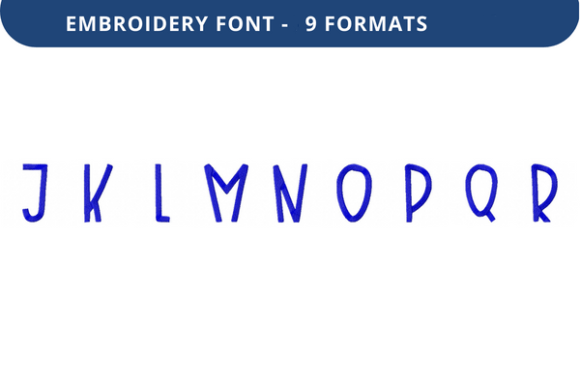 Play Pen Font J to R: Embroidery Font Review for Sellers