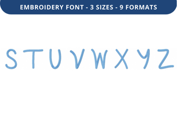 Quirky and Messy Font S to Z Review for Boutique Sweatshirts