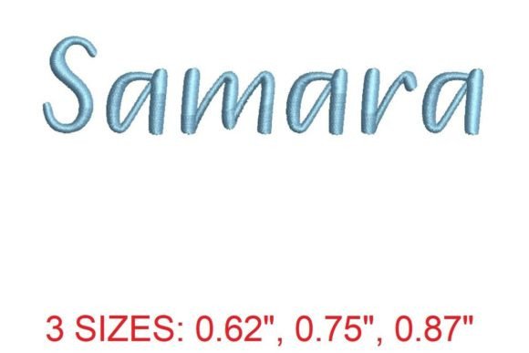 Samara Font: Elegant Embroidery for Meaningful Gifts