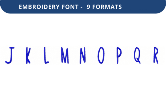 Short Quiz Font J to R: A Seasonal Embroidery Font Review