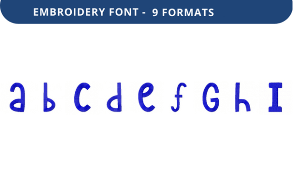 Taffy Luck Font Lowercase a to I: Real-World Embroidery Review