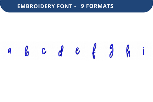 Under Secretary Font Lowercase a to I: A Real Stitch Test